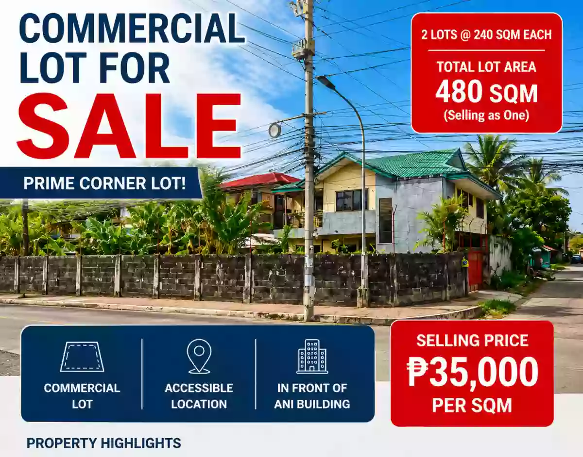 Commercial Lot for Sale – In Front of ANI Building